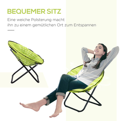 Klappstuhl Klappsessel Campingstuhl Gartenstuhl Lounge Sessel Faltbar Gepolstert