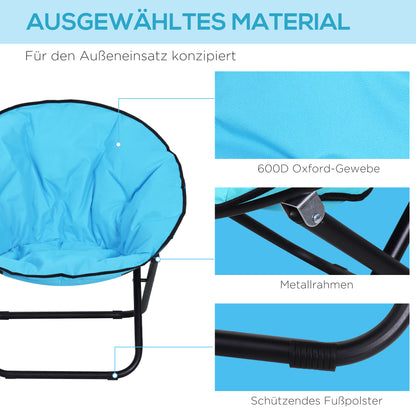 Klappstuhl Klappsessel Campingstuhl Gartenstuhl Lounge Sessel Faltbar Gepolstert