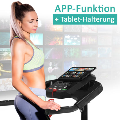 Motorisiertes Laufband Mit Lcd-Display Elektrisches Fitnessgerät Heimtrainer App