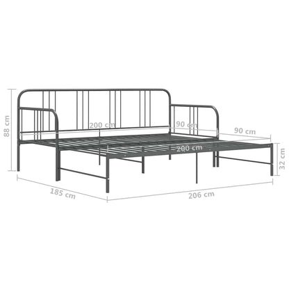 Ausziehbett Tagesbett Schlafsofa Gästebett Metallbett Mehrere Auswahl Vidaxl