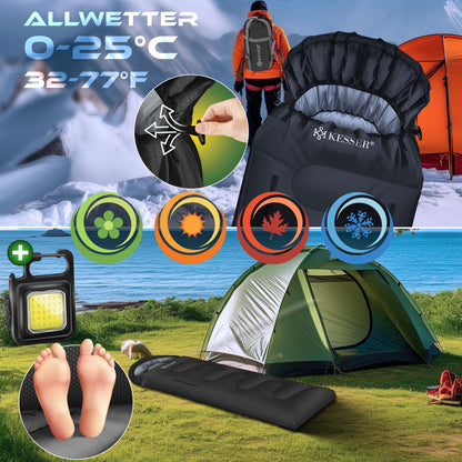 KESSER® Schlafsack Camping Mumienschlafsa