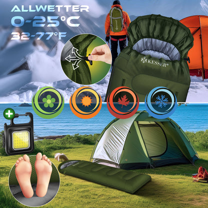 KESSER® Schlafsack Camping Mumienschlafsa