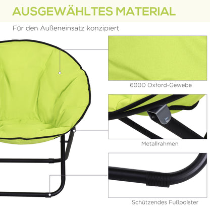 Klappstuhl Klappsessel Campingstuhl Gartenstuhl Lounge Sessel Faltbar Gepolstert