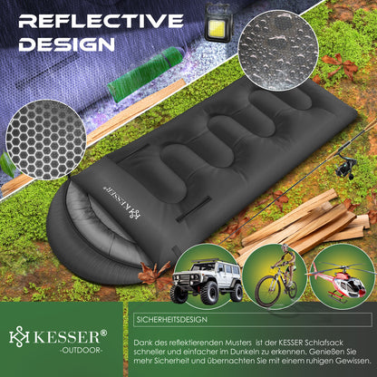 KESSER® Schlafsack Camping Mumienschlafsa
