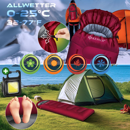 KESSER® Schlafsack Camping Mumienschlafsa
