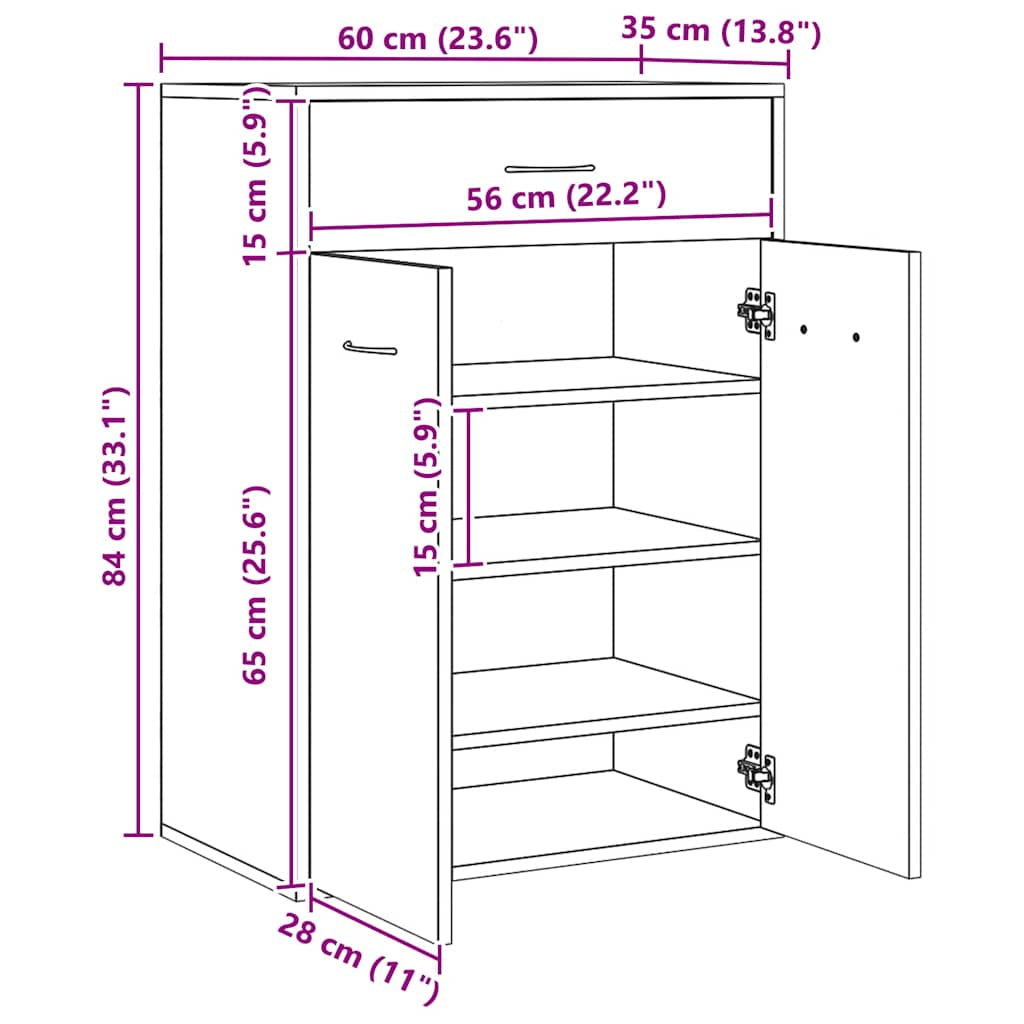 Schuhschrank Schuhregal Schuhkommode Schuhständer Schuhablage Flurschrank Vidaxl