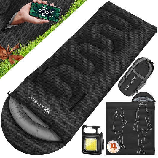 KESSER® Schlafsack Camping Mumienschlafsa