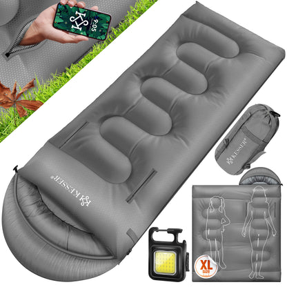 KESSER® Schlafsack Camping Mumienschlafsa
