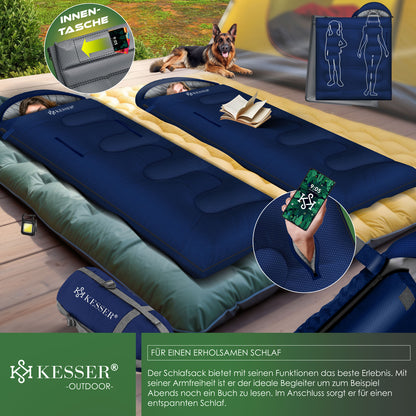 KESSER® Schlafsack Camping Mumienschlafsa