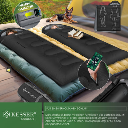 KESSER® Schlafsack Camping Mumienschlafsa