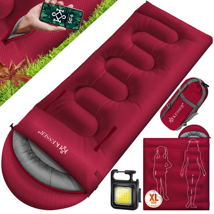 KESSER® Schlafsack Camping Mumienschlafsa