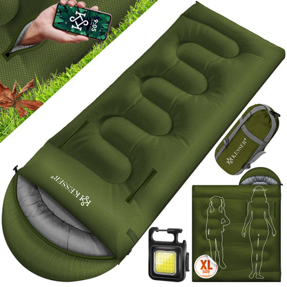 KESSER® Schlafsack Camping Mumienschlafsa