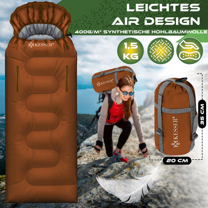 KESSER® Schlafsack Camping Mumienschlafsa