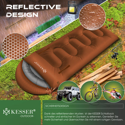 KESSER® Schlafsack Camping Mumienschlafsa
